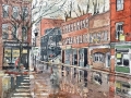 Bellows Falls “After the morning Shower”9x12 on Strathmore